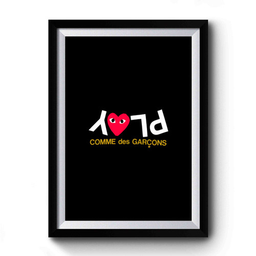 COMME des GARÇONS ロゴ アートフレーム Comme Des Garcons Play Premium Poster